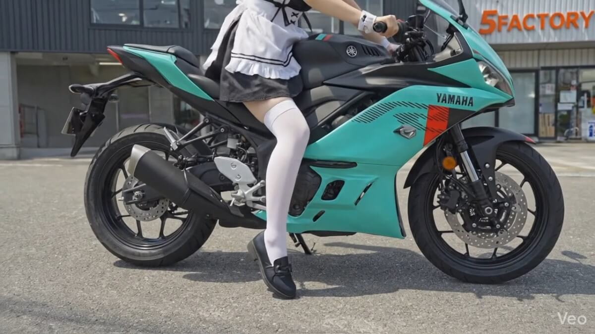 【お笑い】AI動画で足つき検証：YZF-R3 (2026)