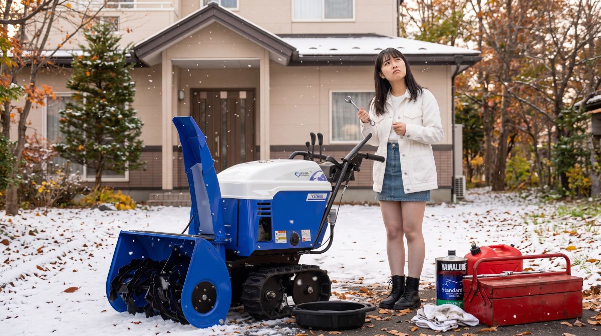 【富山の冬支度】除雪機のシーズン前点検整備｜初雪当日の「エンジンがかからない！」を防ぐために